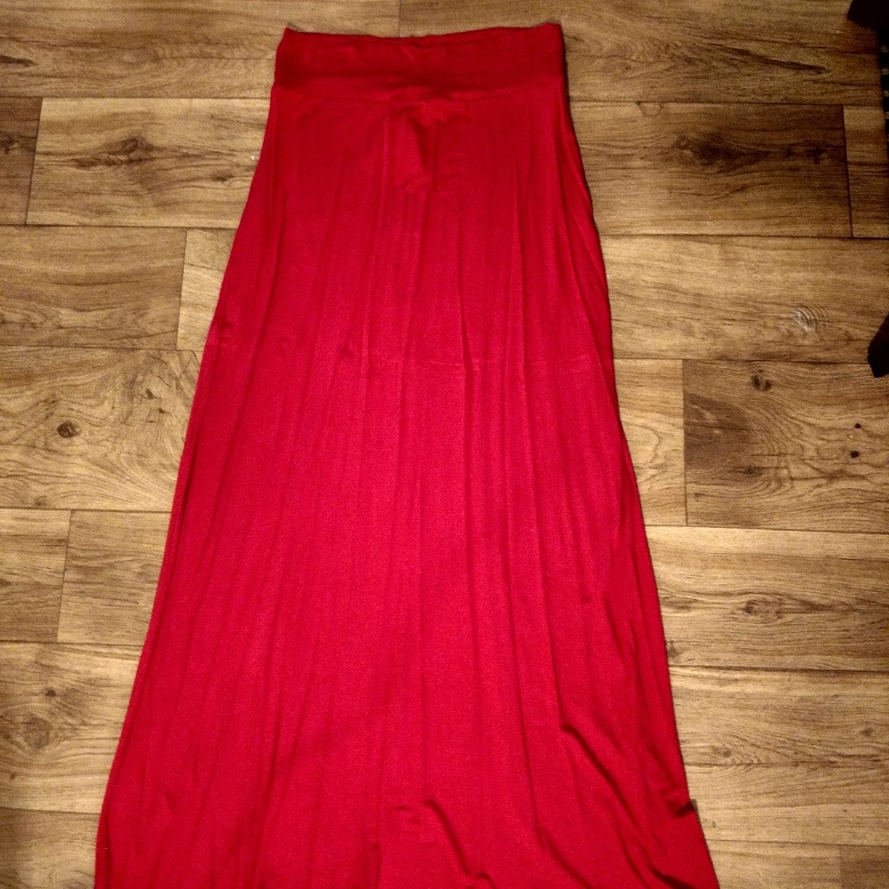 NWT Red maxi skirt